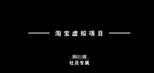 淘宝虚拟项目，从理论到实操，新手也能快速上手-陈泽网创-资源网-最新项目分享网