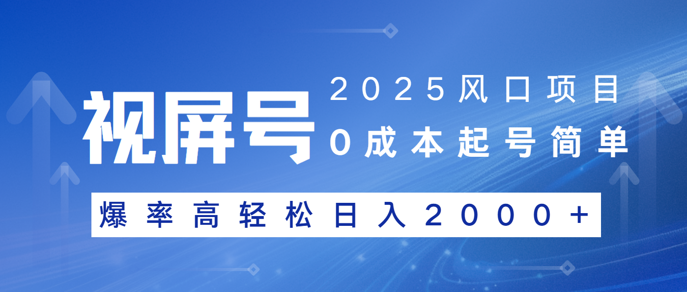 2025风口项目，视频号带货，起号简单，爆率高轻松日入2000+-陈泽网创-资源网-最新项目分享网