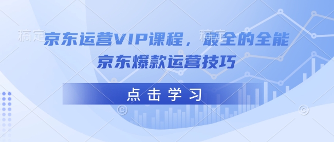 京东运营VIP课程，最全的全能京东爆款运营技巧-陈泽网创-资源网-最新项目分享网