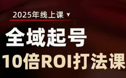 2025全域起号10倍ROI打法课，助你提升直播间的投资回报率-陈泽网创-资源网-最新项目分享网