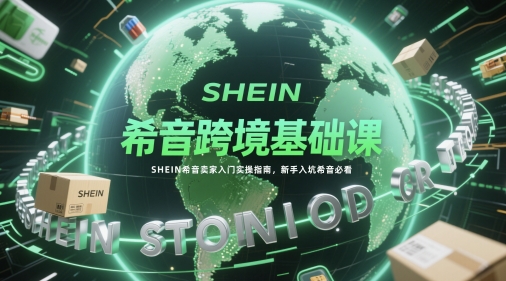 希音跨境基础课，SHEIN希音卖家入门实操指南，新手入坑希音必看-陈泽网创-资源网-最新项目分享网