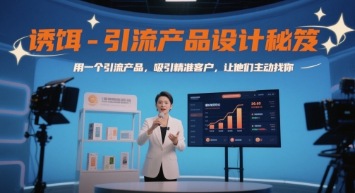 诱饵-引流产品设计秘笈，用一个引流产品，吸引精准客户，让他们主动找你-陈泽网创-资源网-最新项目分享网