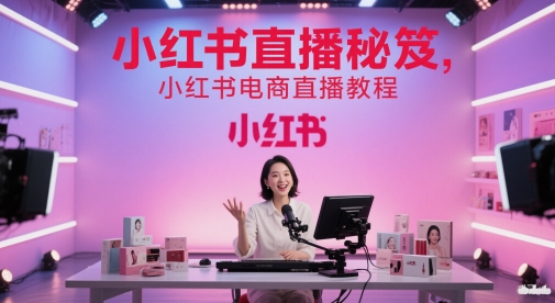 小红书直播秘笈，小红书电商直播教程-陈泽网创-资源网-最新项目分享网