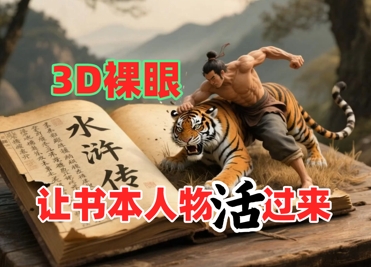 书本人物裸眼3D视频，新的玩法，流量超猛，保姆级教程-陈泽网创-资源网-最新项目分享网