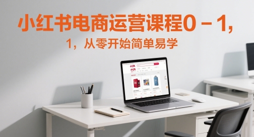小红书电商运营课程0-1，从零开始简单易学-陈泽网创-资源网-最新项目分享网