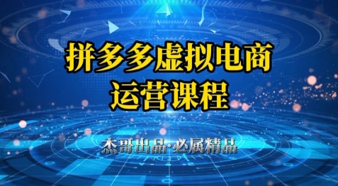 拼多多虚拟资料项目，从起店到出单全套系列教程，从0到1小白也可以轻松上手-陈泽网创-资源网-最新项目分享网