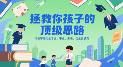 付费文章：拯救你孩子的顶级思路，彻底聊透他的学业、事业、未来，含金量满满-陈泽网创-资源网-最新项目分享网