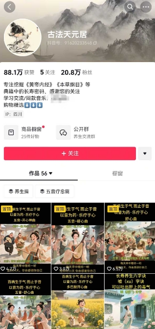 古法五音养生教程，五音疗愈的视频的制作方法，2-4小时就能学会，作者10天涨粉10W-陈泽网创-资源网-最新项目分享网