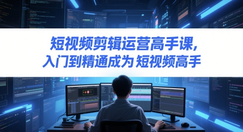 短视频剪辑运营高手课，入门到精通成为短视频高手-陈泽网创-资源网-最新项目分享网